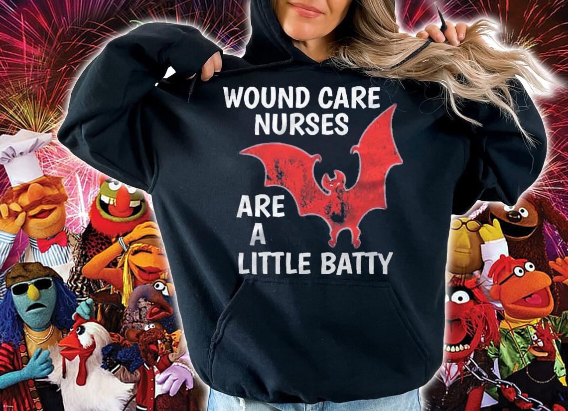 Halloween Wound Care Nurse Shirt Little Batty Funny Shirt t-shirt hoodie