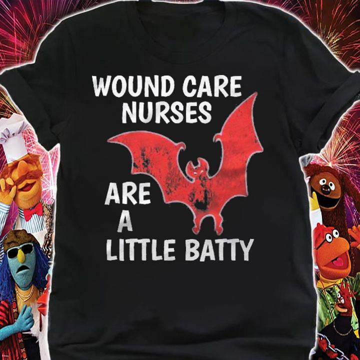 Halloween Wound Care Nurse Shirt Little Batty Funny Shirt t-shirt shirt