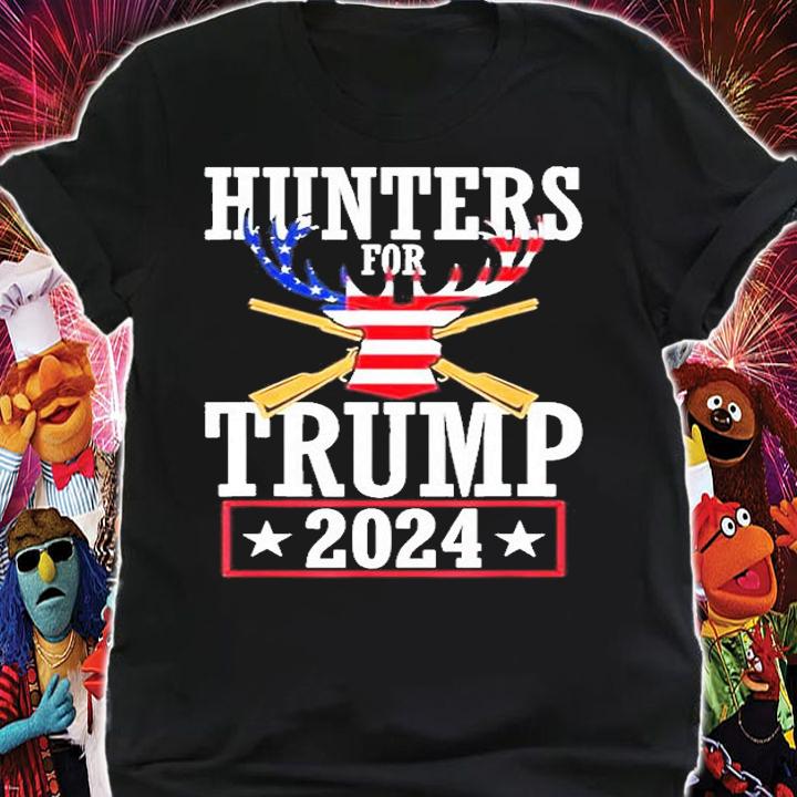 Hunters For Trump 2024 President Republican Deer Hunting T-Shirt t-shirt shirt
