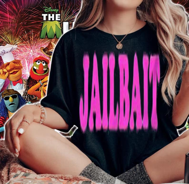 Jailbait logo text T-shirt t-shirt