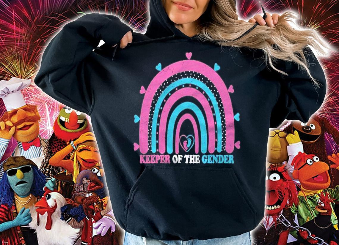 Keeper Of The Gender Funny Rainbow Gender Reveal Shirt t-shirt