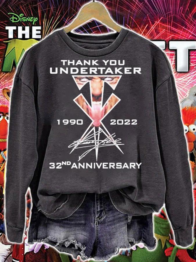 Thank You Undertaker 1990-2022 32nd Anniversary Signatures Shirt t-shirt sweatshirt