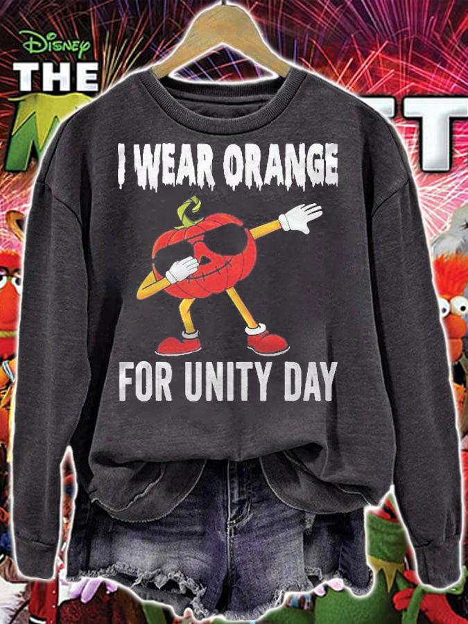 Unity Day Shirt Orange Kids Unity Day Pumpkin Toddler Boys t-shirt sweatshirt
