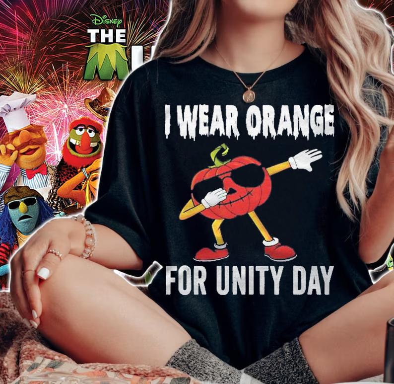 Unity Day Shirt Orange Kids Unity Day Pumpkin Toddler Boys t-shirt woman shirt