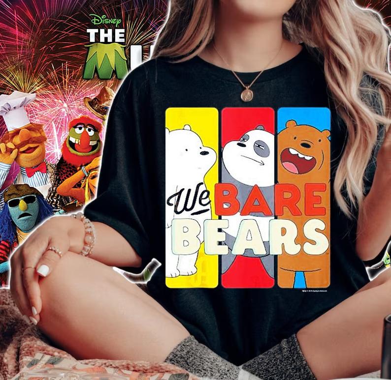 We Bare Bears Panels T-Shirt t-shirt woman shirt