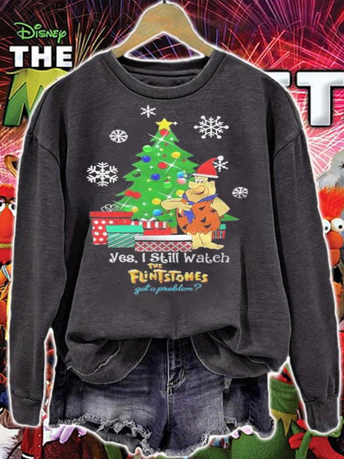 Yes I Still Watch The Flintstones Got A Problem Christmas Shirt t-shirt