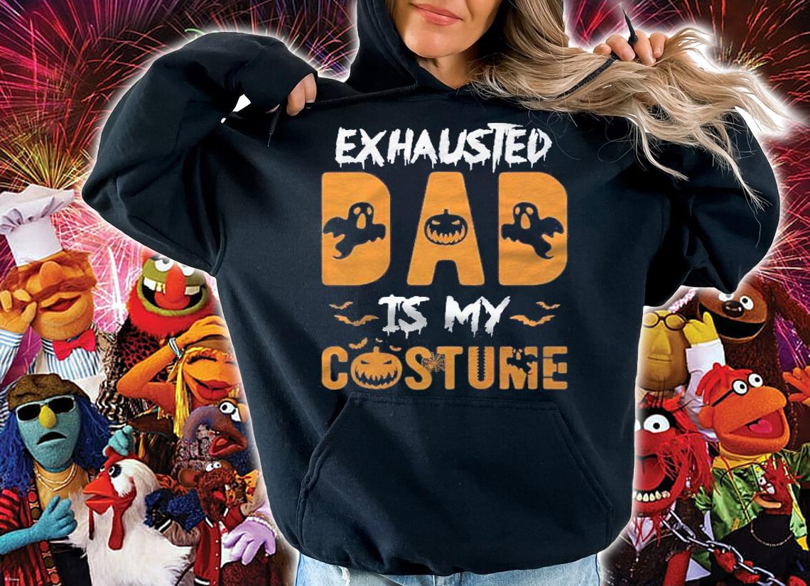 Exhausted Dad Is My Costume Mens Funny Halloween Gift Shirt t-shirt
