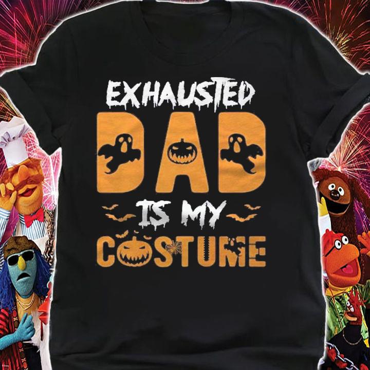 Exhausted Dad Is My Costume Mens Funny Halloween Gift Shirt t-shirt