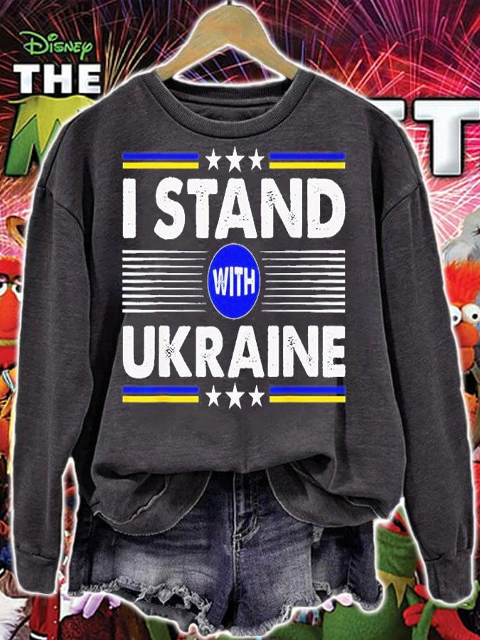 I Stand With Ukraine Support Ukrainian Pray Ukraine T-Shirt t-shirt sweatshirt