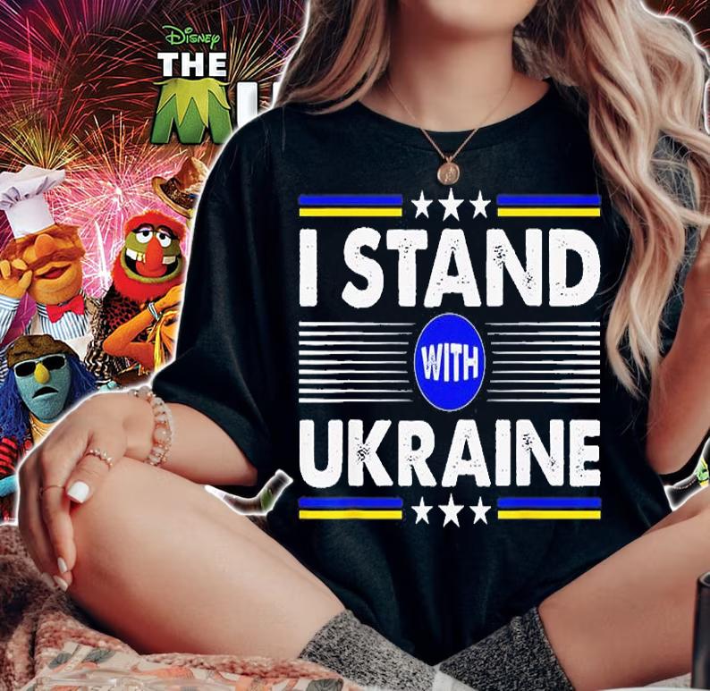 I Stand With Ukraine Support Ukrainian Pray Ukraine T-Shirt t-shirt woman shirt