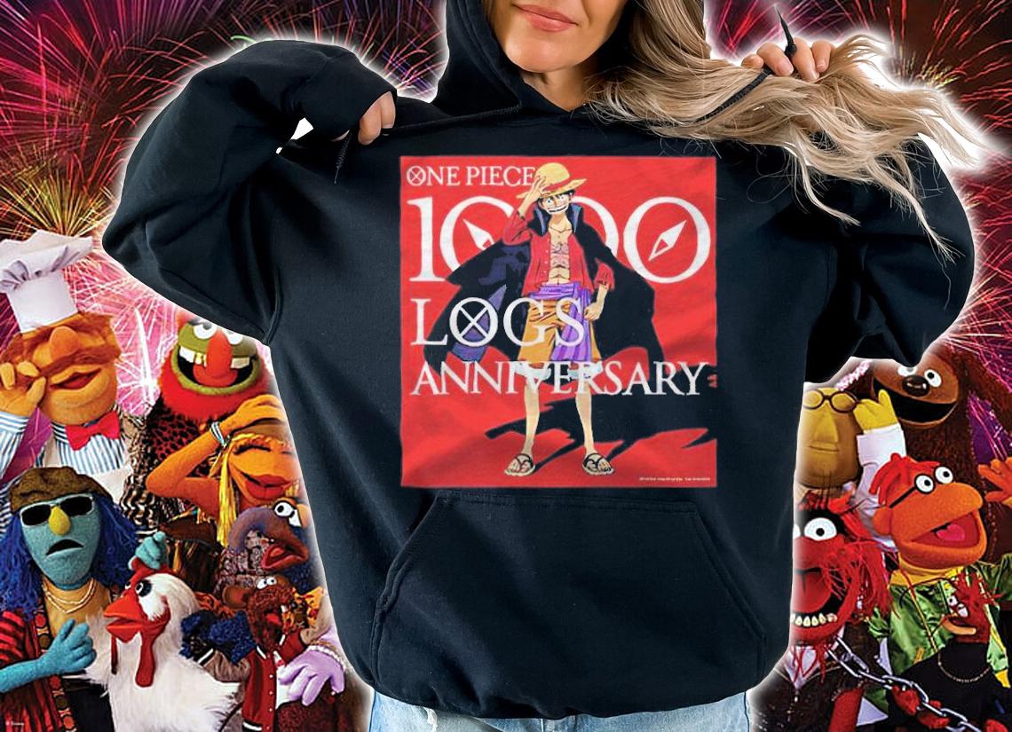 Luffy One Piece 1000 logs Anniversary T-shirt t-shirt