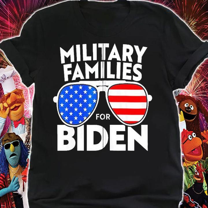 Military Families for Biden Uncle Joe Aviator Vote T-Shirt t-shirt