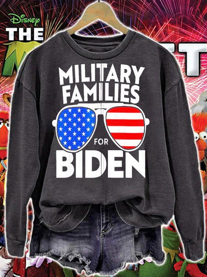 Military Families for Biden Uncle Joe Aviator Vote T-Shirt t-shirt