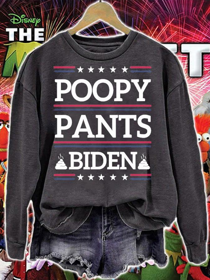 Poopy Pants Biden, Let's Go Brandon, Fjb, Poopypants, Impeach Joe Biden T-Shirt t-shirt sweatshirt