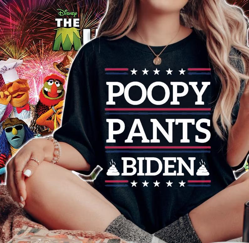 Poopy Pants Biden, Let's Go Brandon, Fjb, Poopypants, Impeach Joe Biden T-Shirt t-shirt woman shirt