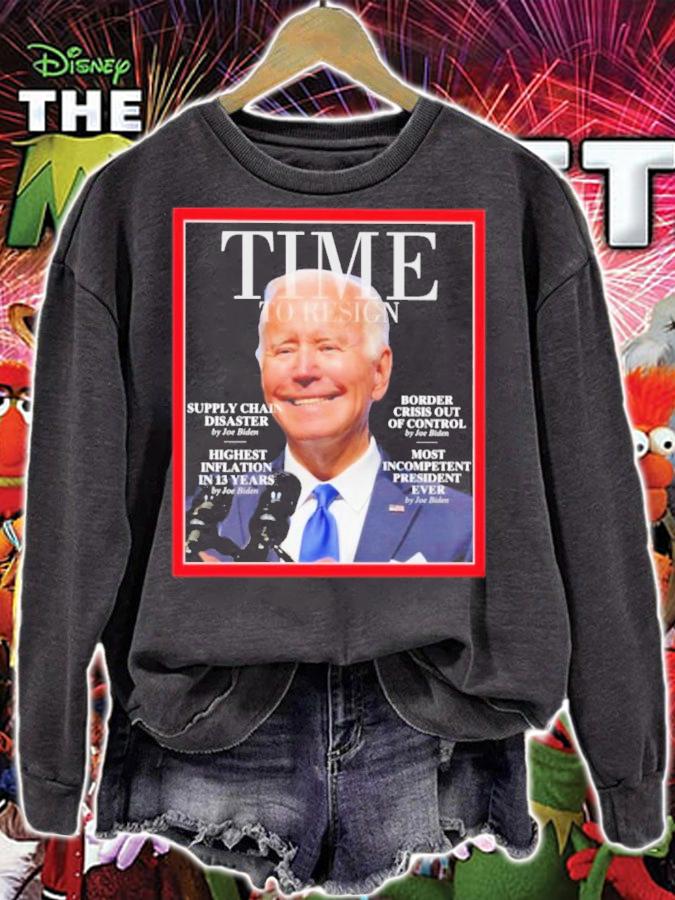 Time To Resign Supply Chain Disaster By Joe Biden Shirt t-shirt