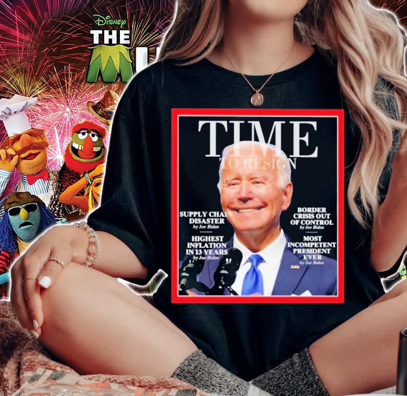 Time To Resign Supply Chain Disaster By Joe Biden Shirt t-shirt