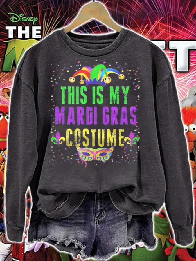Cool Funny This Is My Mardi Gras Costume T-shirt t-shirt sweatshirt