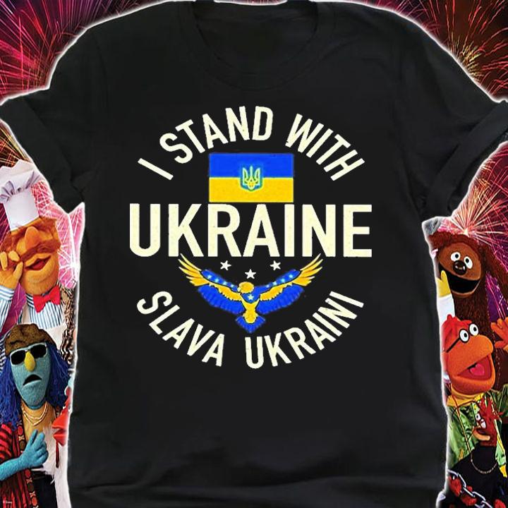 I Stand With Ukraine Slava Ukraini Flag 2022 T-Shirt t-shirt shirt