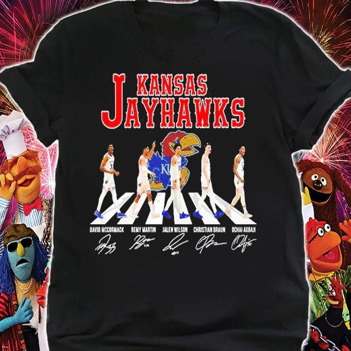 Kansas Jayhawks Abbey Road Signatures T-Shirt t-shirt