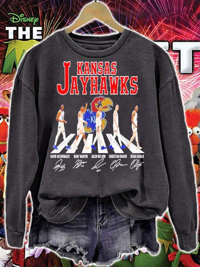 Kansas Jayhawks Abbey Road Signatures T-Shirt t-shirt