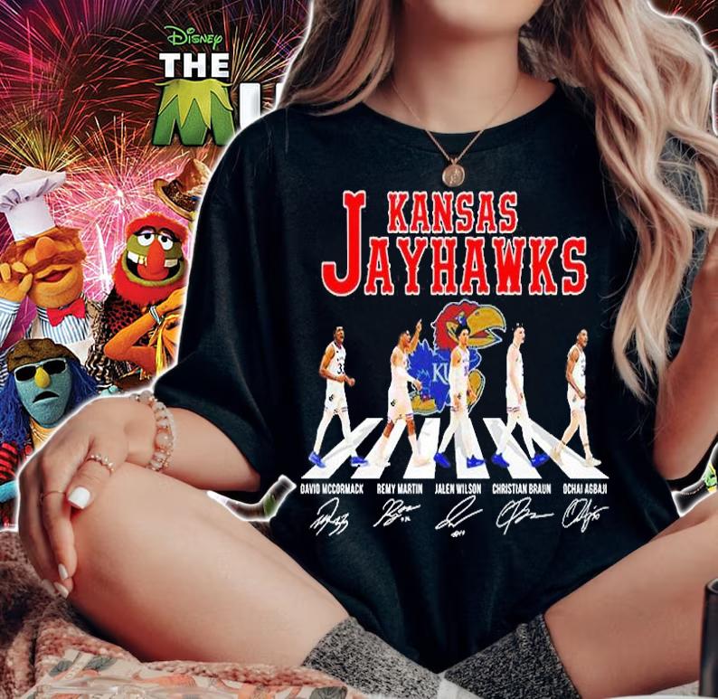 Kansas Jayhawks Abbey Road Signatures T-Shirt t-shirt