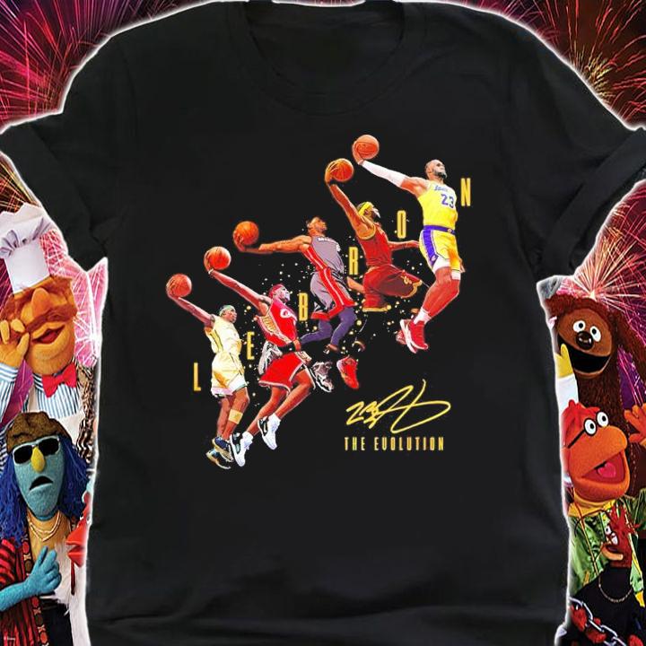 Lebron James Los Angeles Lakers Basketball Signatures Shirt t-shirt shirt