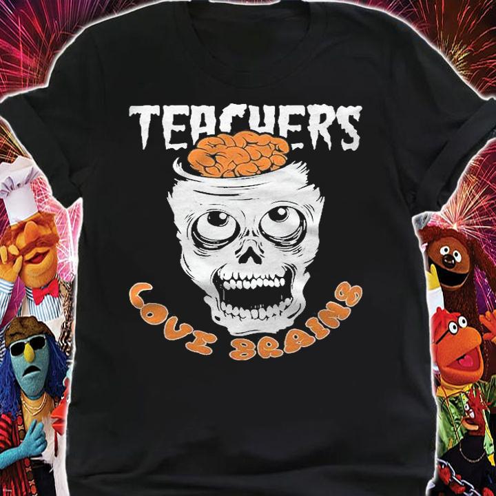 Teacher Love Brains Halloween Student Trick Or Treat Shirt t-shirt shirt