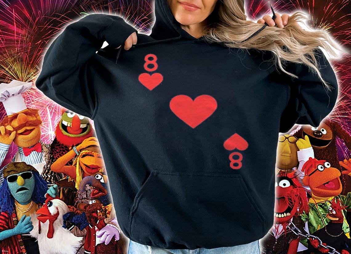 Eight Of Hearts Costume Halloween Deck Of Cards T-shirt t-shirt