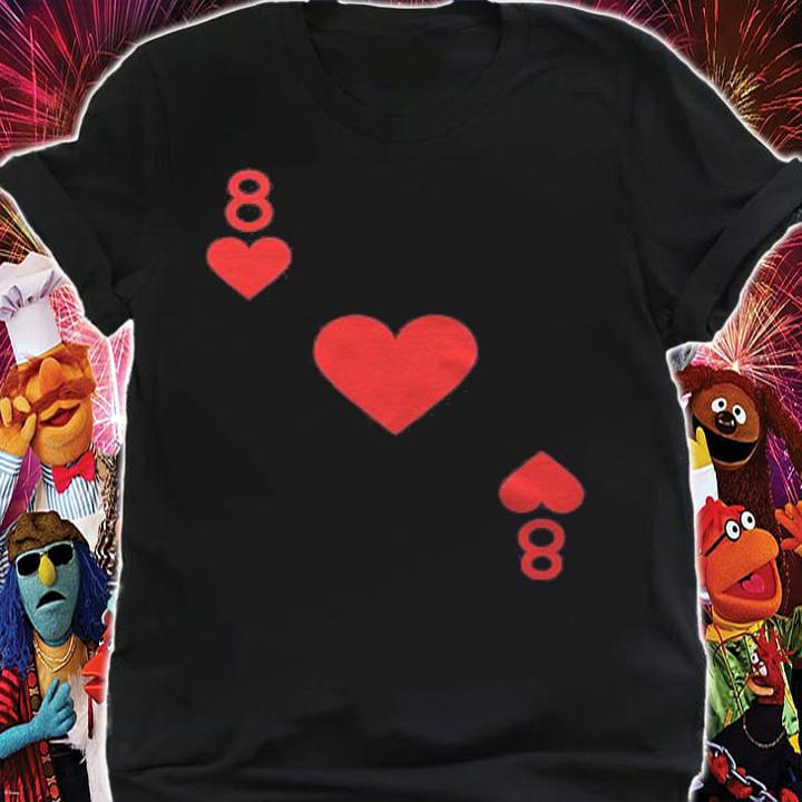Eight Of Hearts Costume Halloween Deck Of Cards T-shirt t-shirt