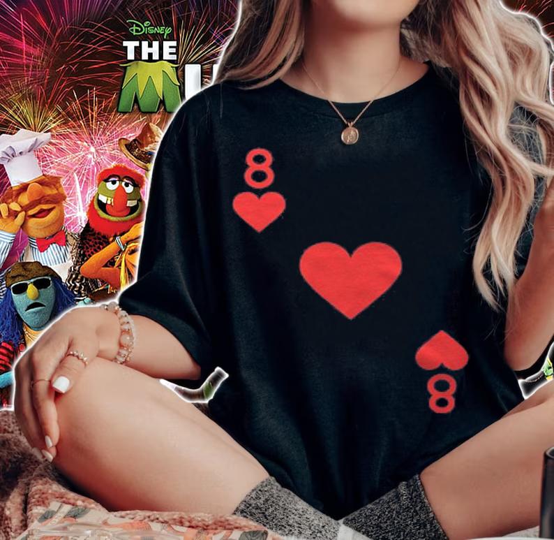 Eight Of Hearts Costume Halloween Deck Of Cards T-shirt t-shirt