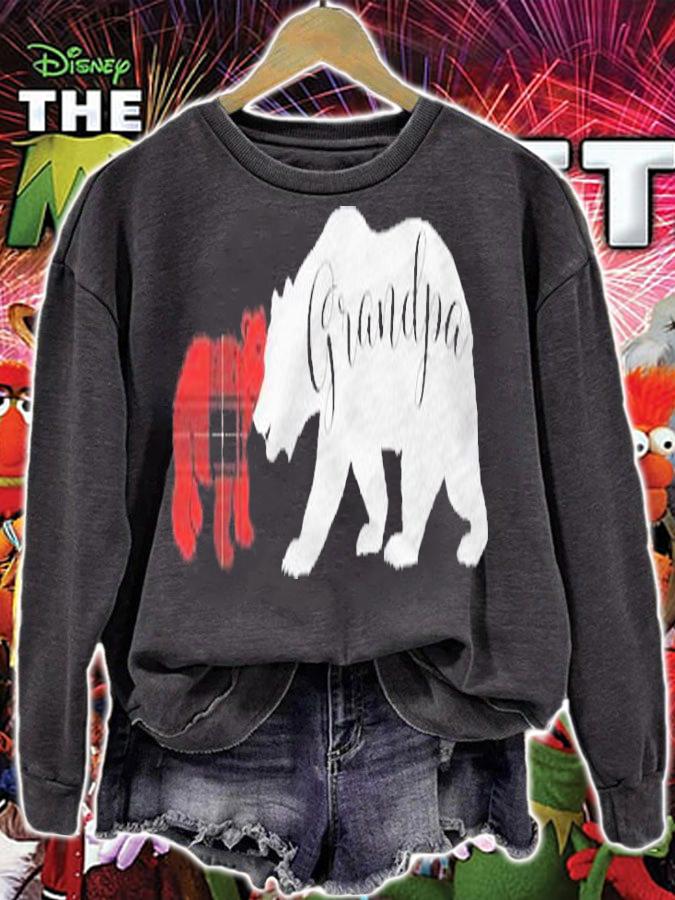 Grandpa Bear Red Plaid Cub Christmas Shirt t-shirt sweatshirt