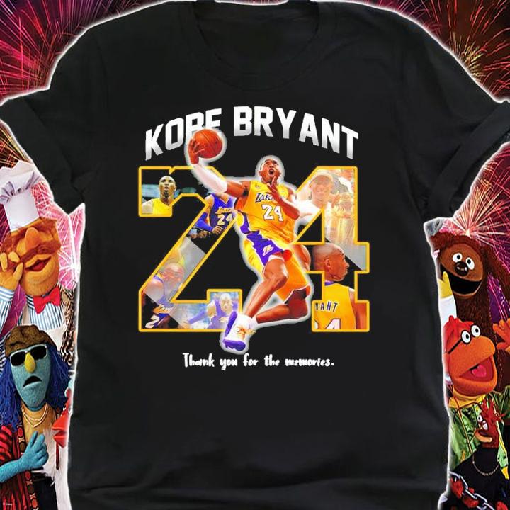 Kobe Bryant #24 Basketball Thank You For The Memories Shirt t-shirt