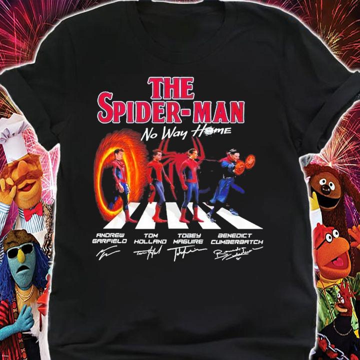 The Spider-Man No Way Home Abbey Road Signatures Shirt t-shirt