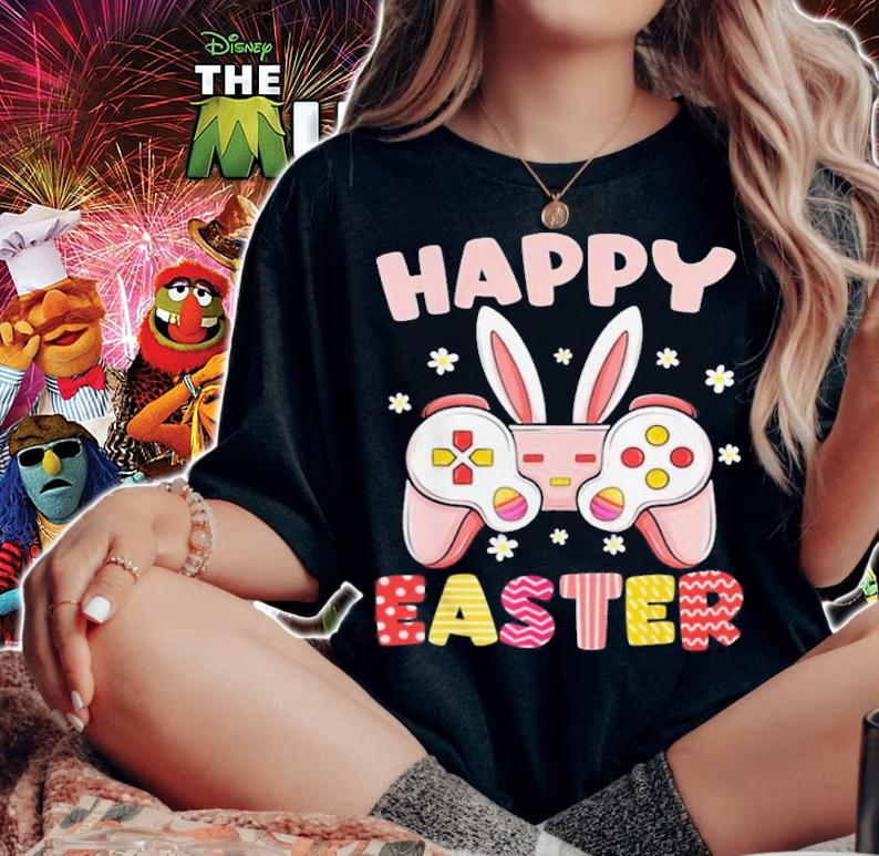 Happy Easter Day Video Game Controller Bunny Gamer Boys Shirt t-shirt