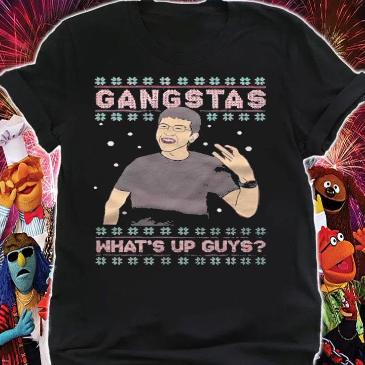 I Am McLovin Tacky Christmas Gangstas what's up guys shirt t-shirt shirt