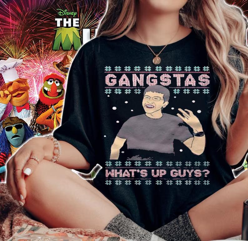 I Am McLovin Tacky Christmas Gangstas what's up guys shirt t-shirt woman shirt