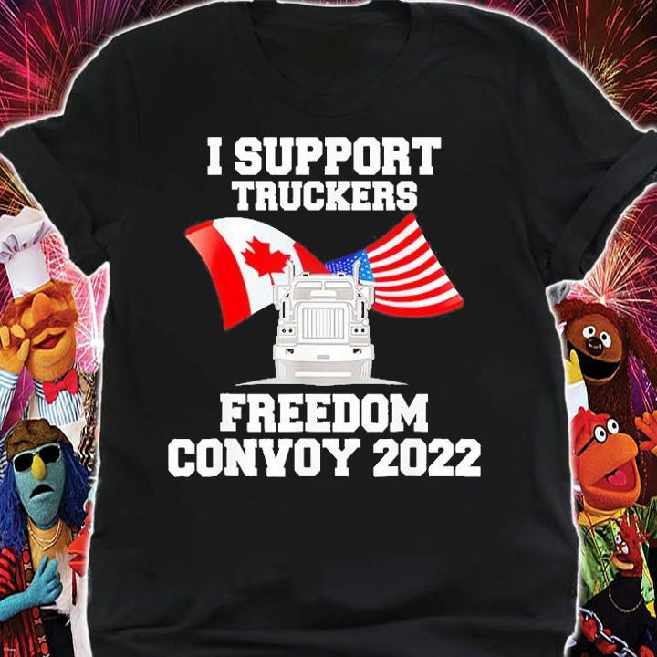 I Support Truckers Freedom Convoy 2022 T-Shirt t-shirt shirt