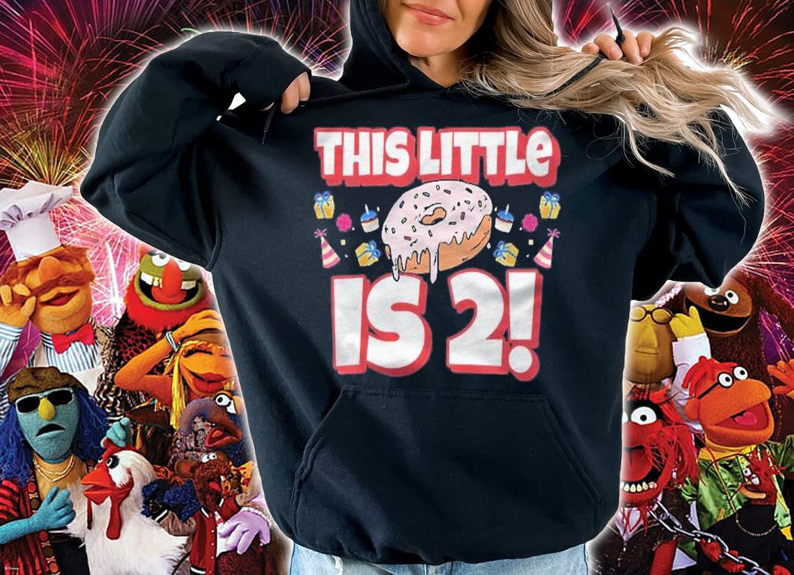 Kids Cute Donut Birthday Party Gifts For A 2 Years Old Birthday Shirt t-shirt hoodie