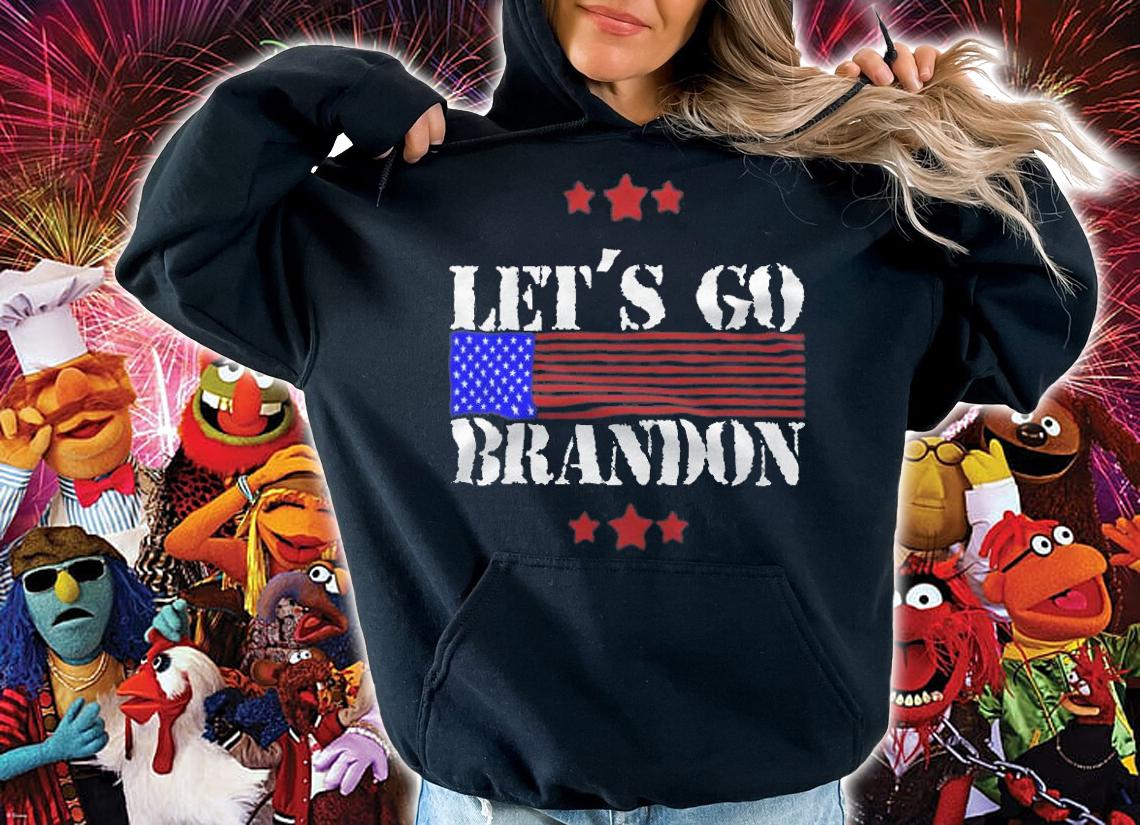 Let's Go Brandon Biden Chant USA Flag T-Shirt t-shirt hoodie
