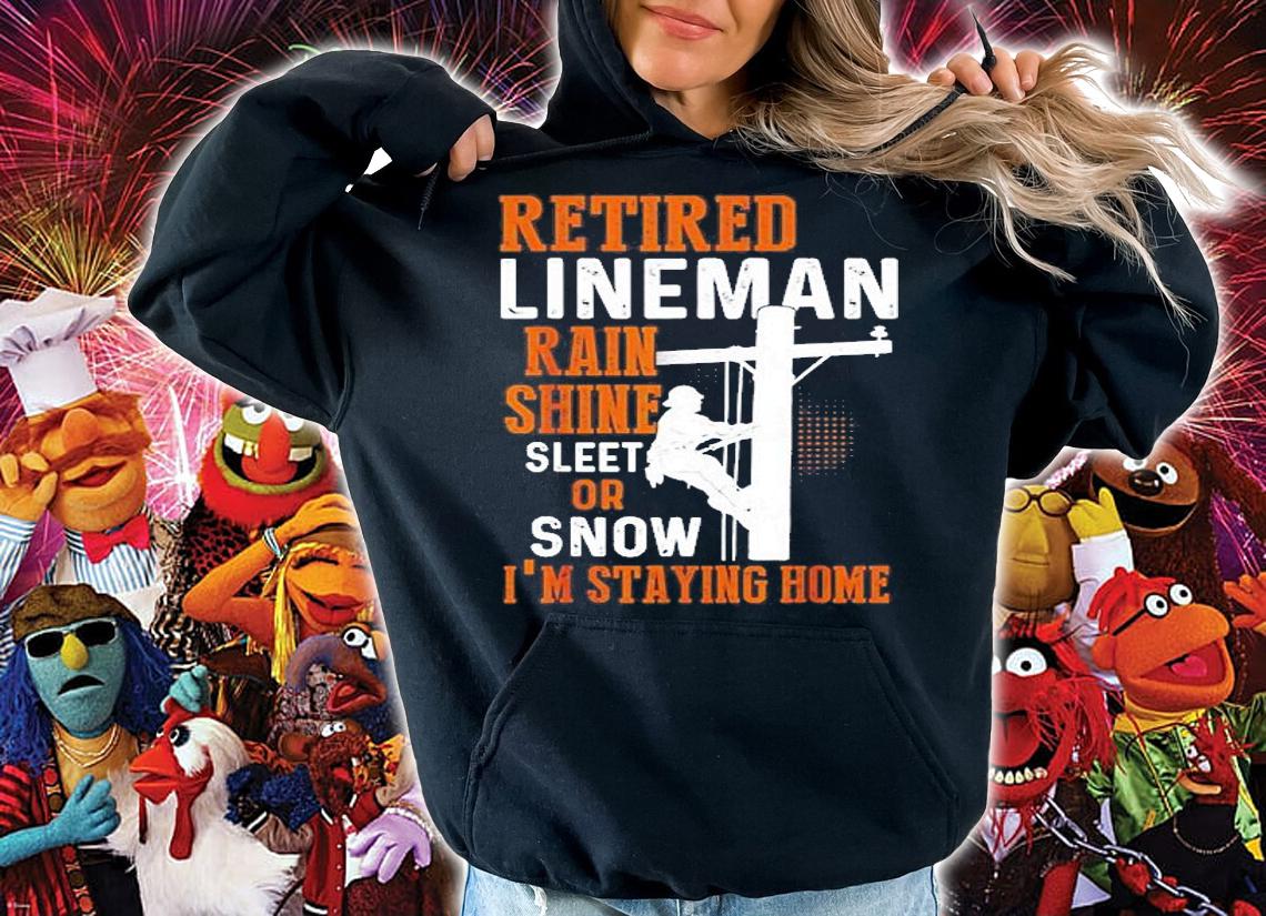 Mens Retired Lineman Man Woman T-Shirt t-shirt hoodie