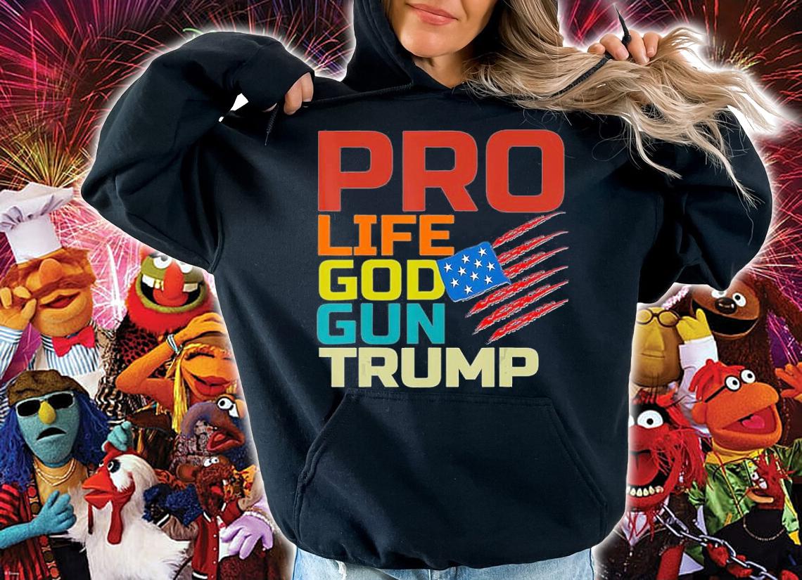 Pro Life Pro God Pro Gun Pro Donald Trump T-Shirt t-shirt