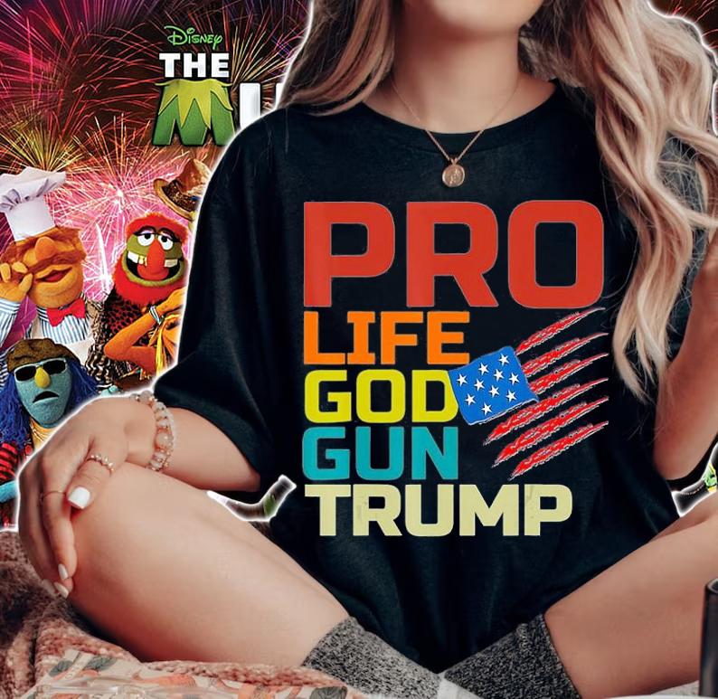 Pro Life Pro God Pro Gun Pro Donald Trump T-Shirt t-shirt