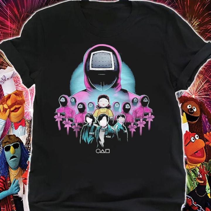 Squid team simplify characters T-shirt t-shirt