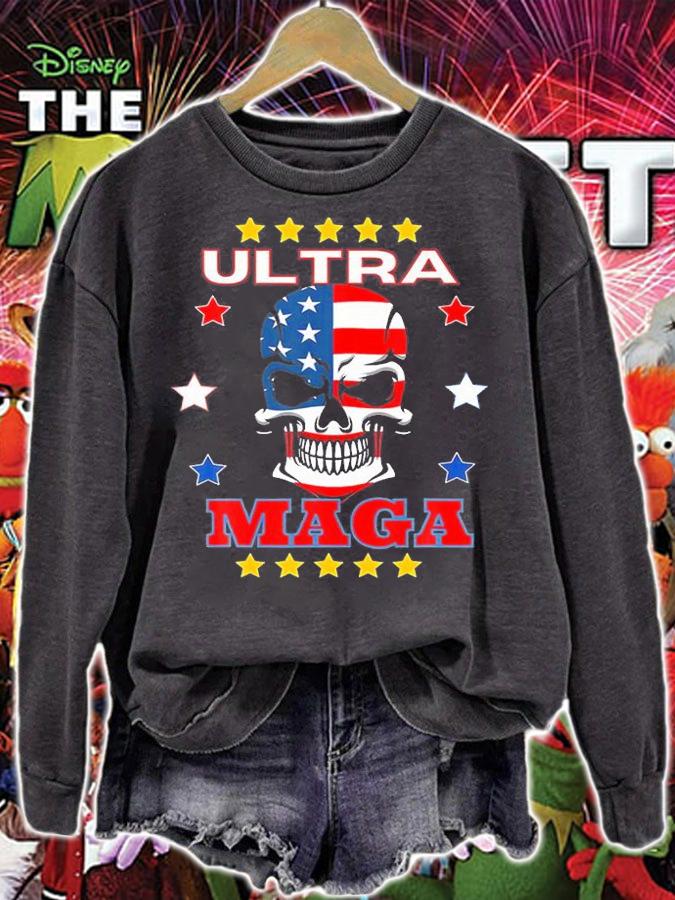 Ultra MAGA Funny Pro Trump Maga Ultra Maga 2024 T-Shirt t-shirt