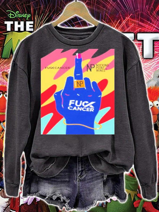 Letsf Cancer Nocking Point Wines Fuck Cancer Label Shirt t-shirt