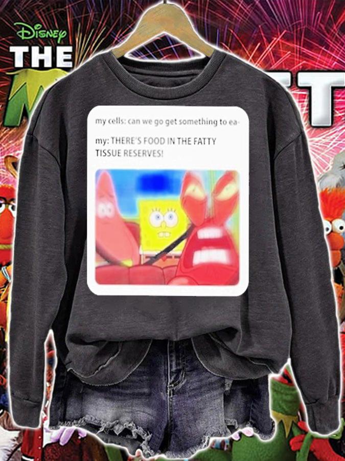 New Cell Meme There's Food In The Fatty Tissue Reserves T-Shirt t-shirt
