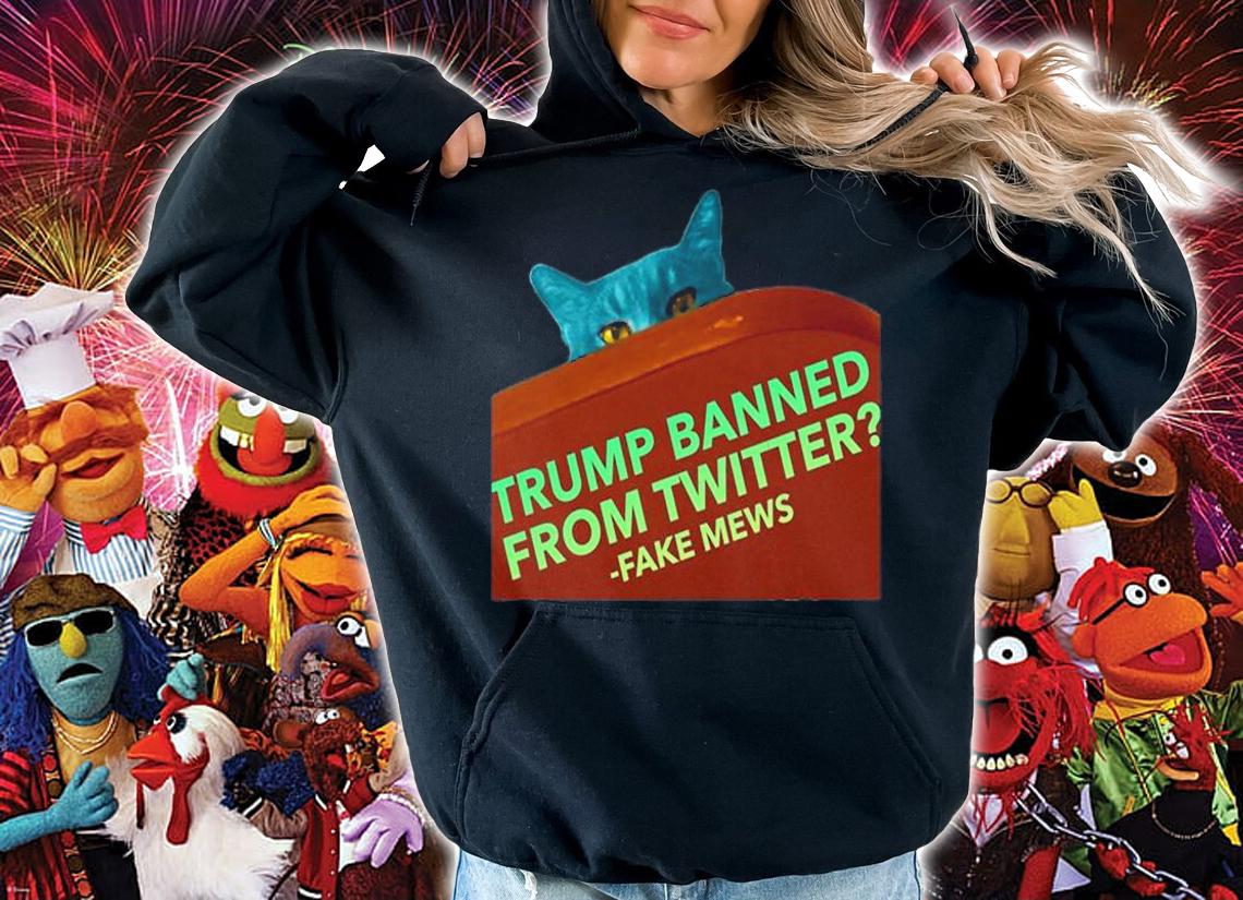 Sassy Political Cat Trump Banned from Twitter Fake T-Shirt t-shirt