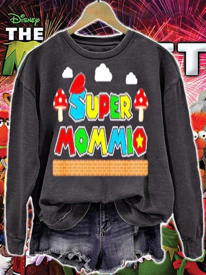 Super Mommio Funny Mom Mother Gaming Video Game Lovers Funny T-Shirt t-shirt