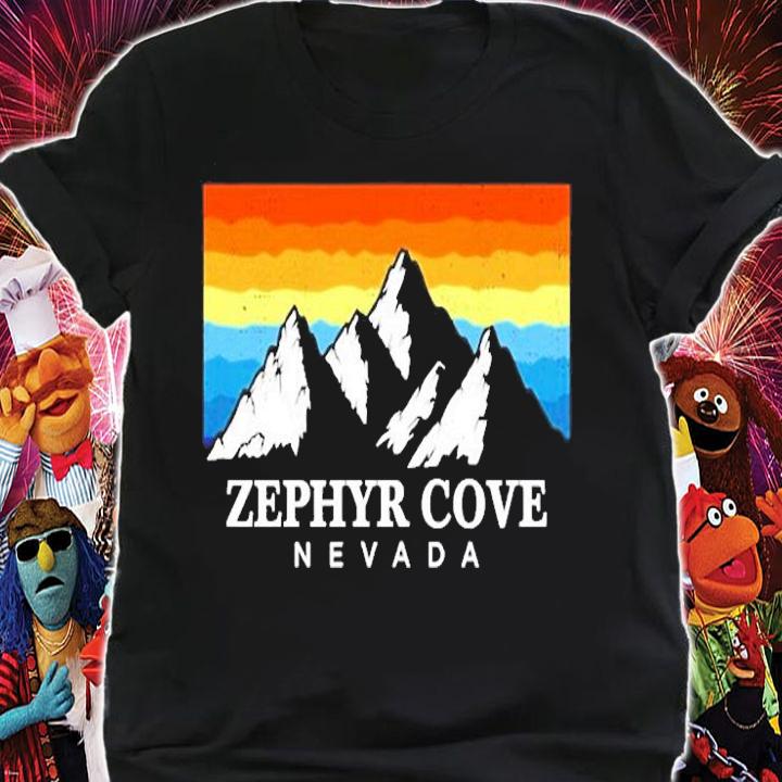 Vintage Zephyr Cove Nevada Mountain Hiking Souvenir Print T-Shirt t-shirt shirt